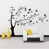Black Tree Pattern Photo Posted Removable Wall Sticker Paper