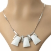 Alloy Stylish White Rhinstone Short Women Necklace